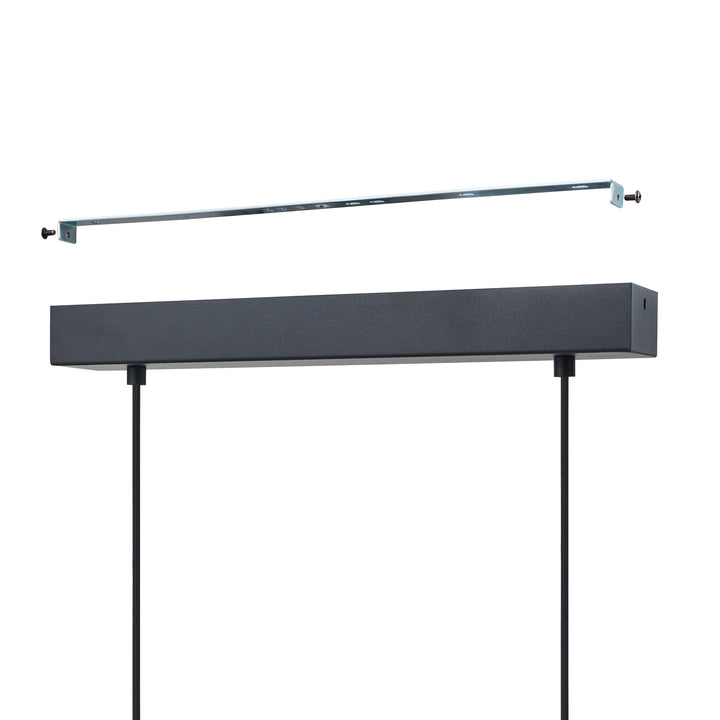 Hängeleuchte Copillos schwarz Glas bedampft schwarz-transparent 5X5,4W L:116 H:150 cm in