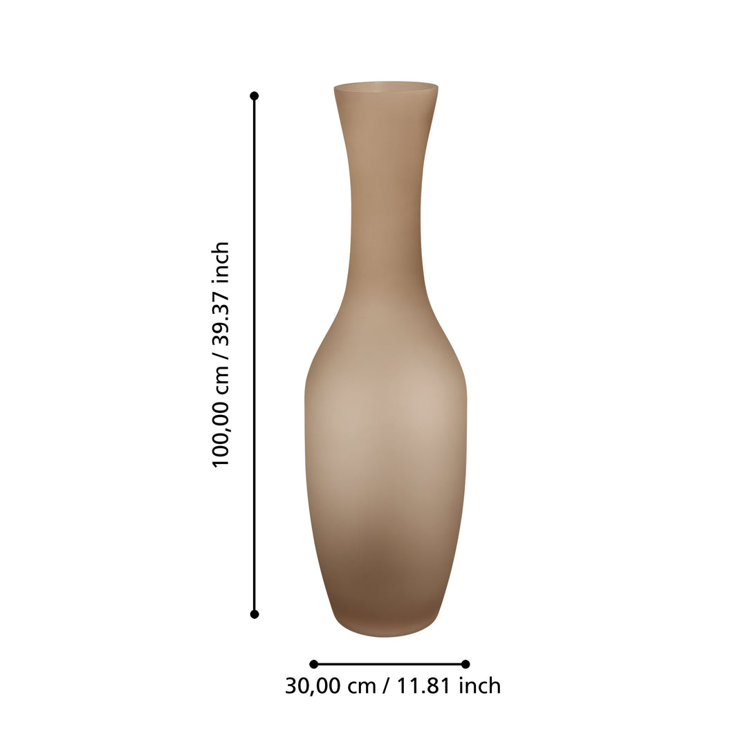 Glasvase Longkali  H:100 Ø 30 cm