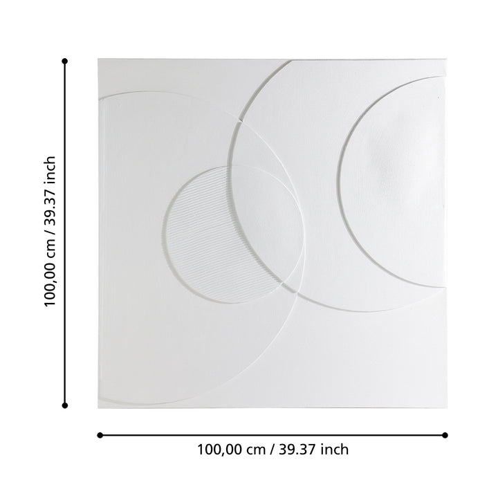 Bild Beserah weiss  L:100 H:100 cm in