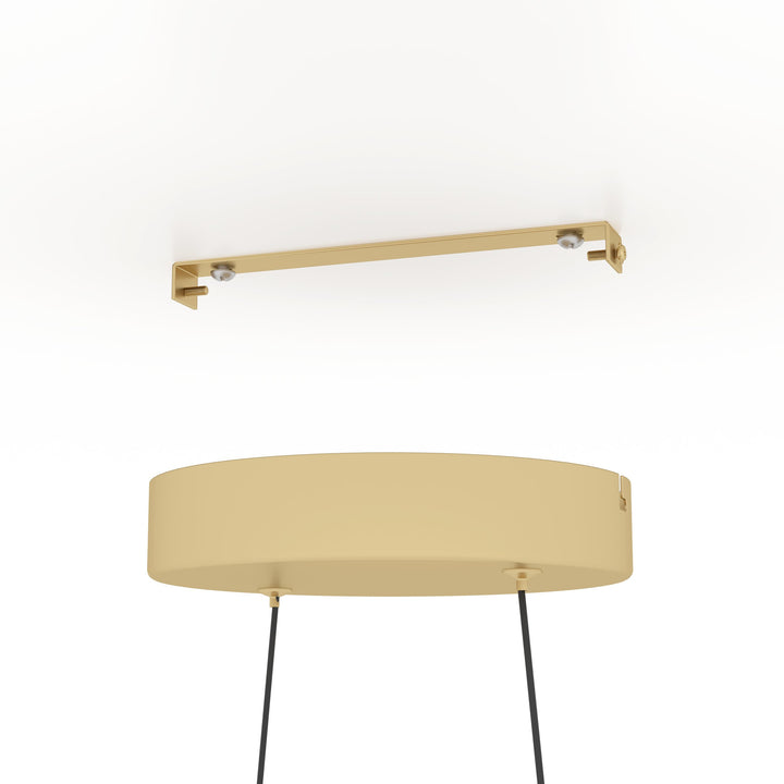 Lodosa hanging light brass plastic white 37.5W L:113 H:110 cm in