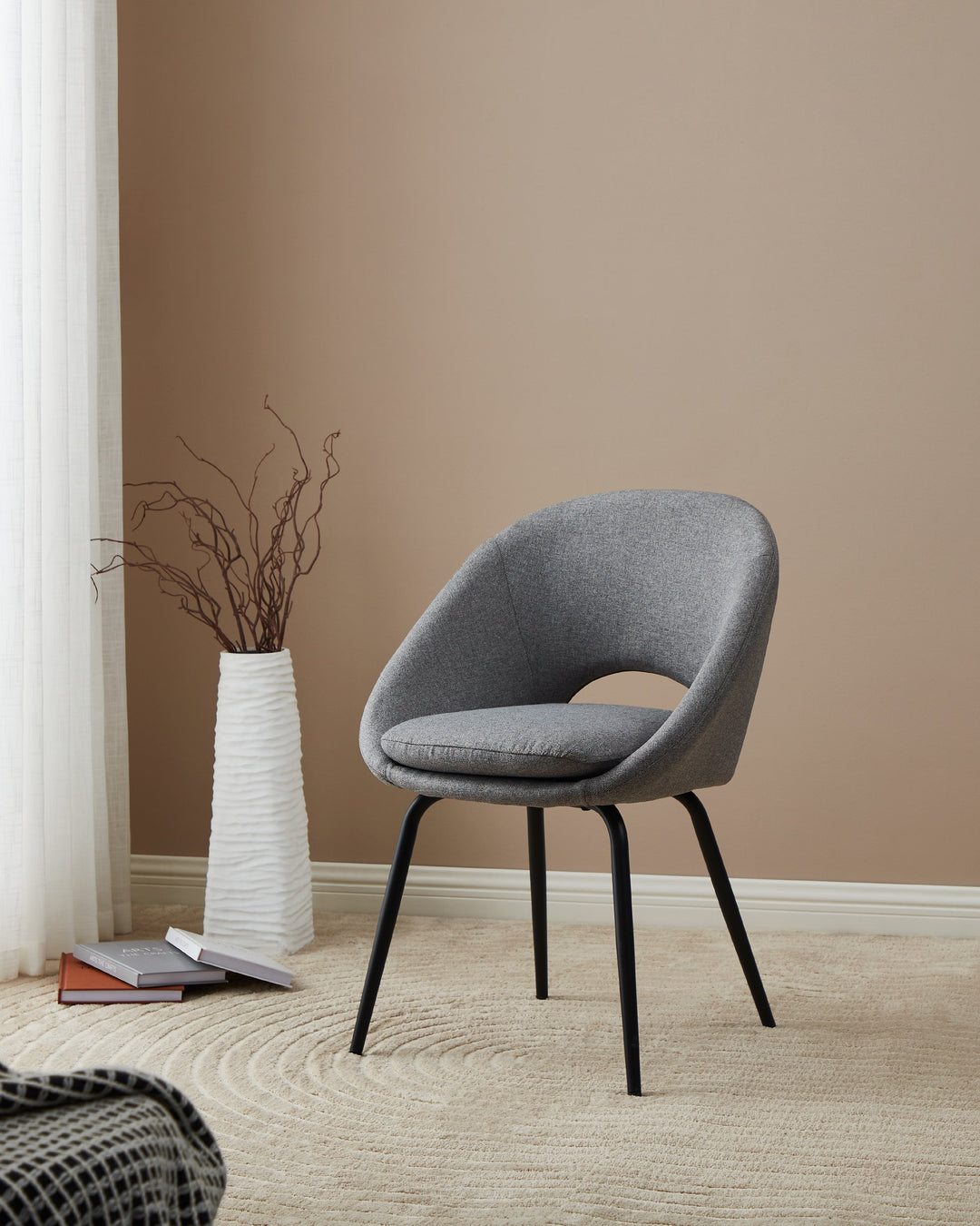 Chair Guagua grey, black L:56 H:80 cm in