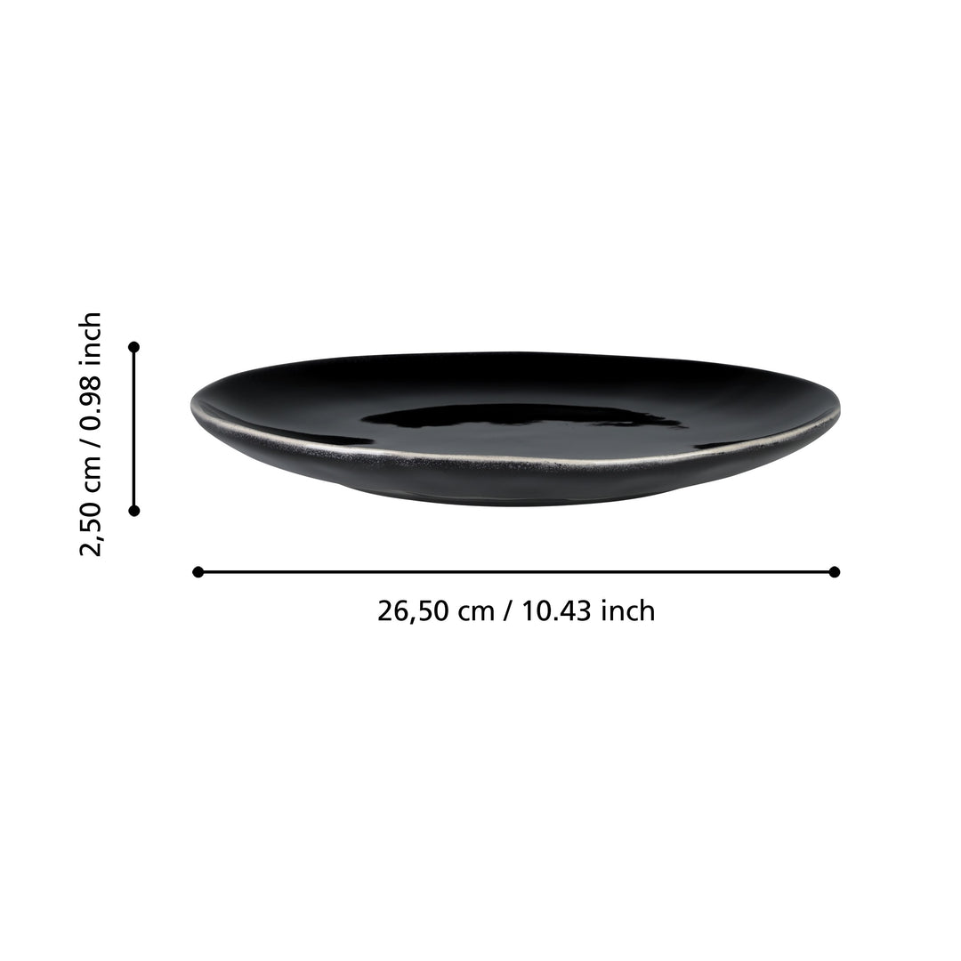 Dinner plate Mubira H: 2.5 Ø 26.5 cm