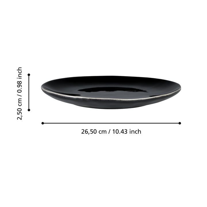 Dinner plate Mubira H: 2.5 Ø 26.5 cm