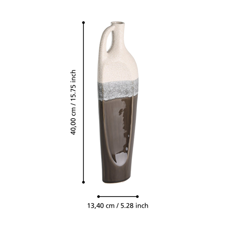 Ceramic vase Iwate L:13 H:40 cm