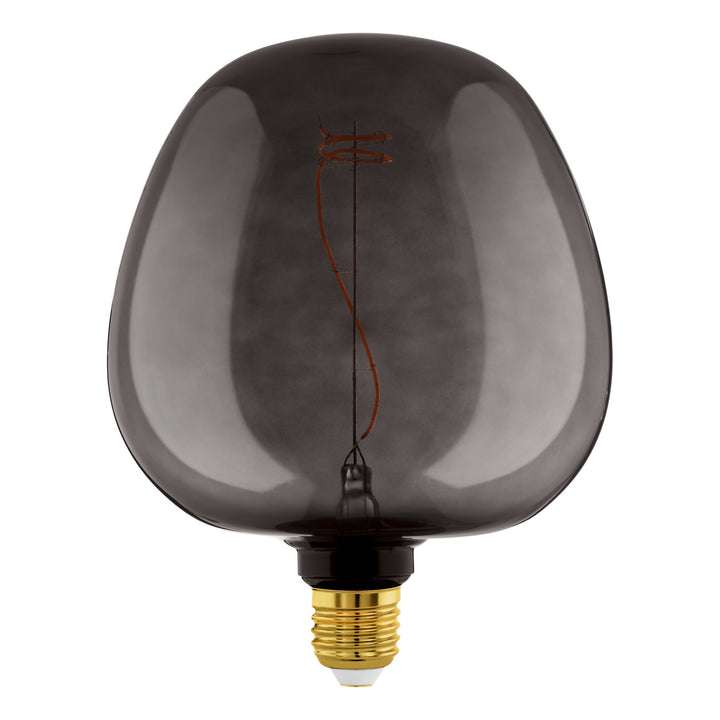 Leuchtmittel Lm_led_e27 Glas schwarz 1X4W L:25,5 Ø 19 cm in