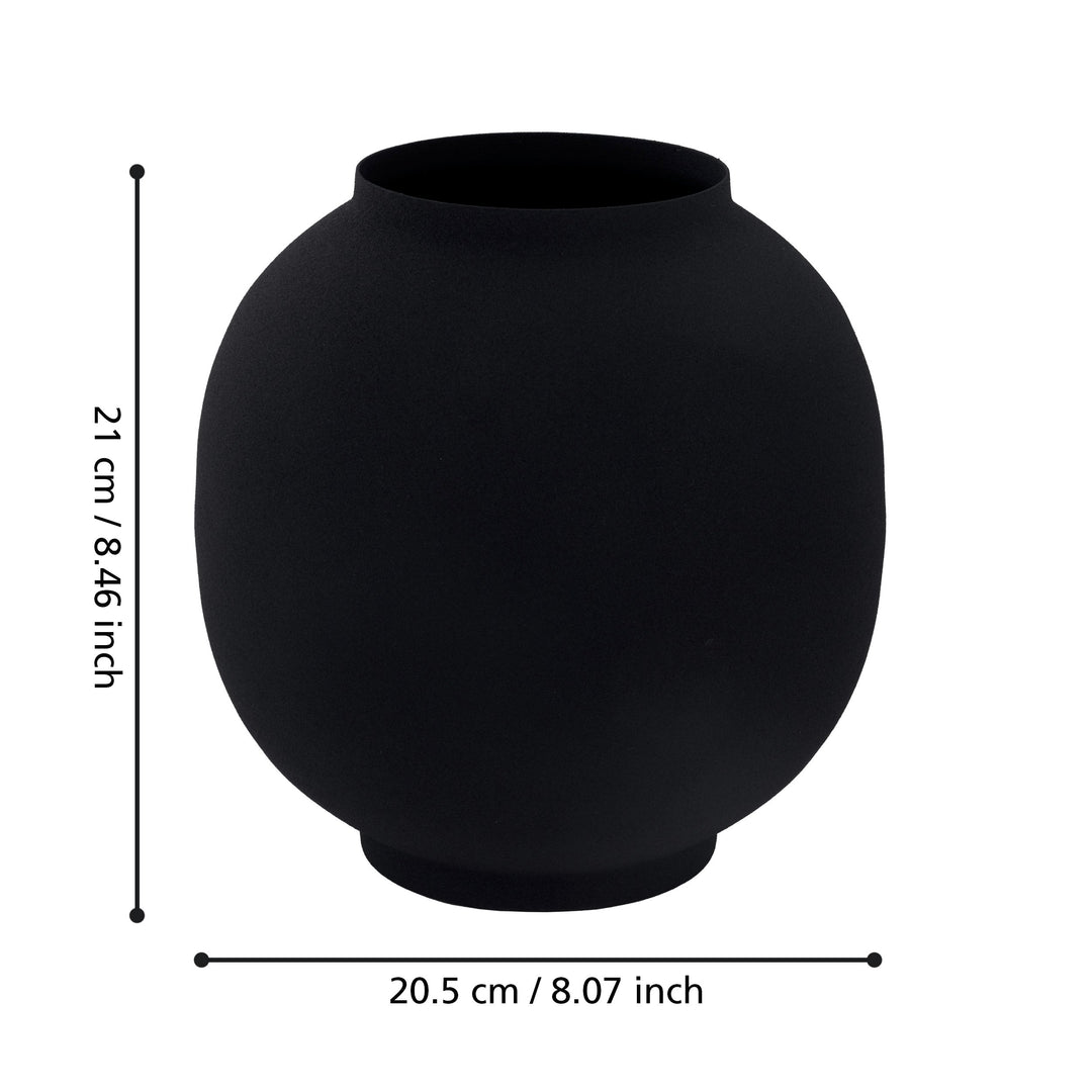 Metallvase Ozamis  H:21,5 Ø 20,5 cm
