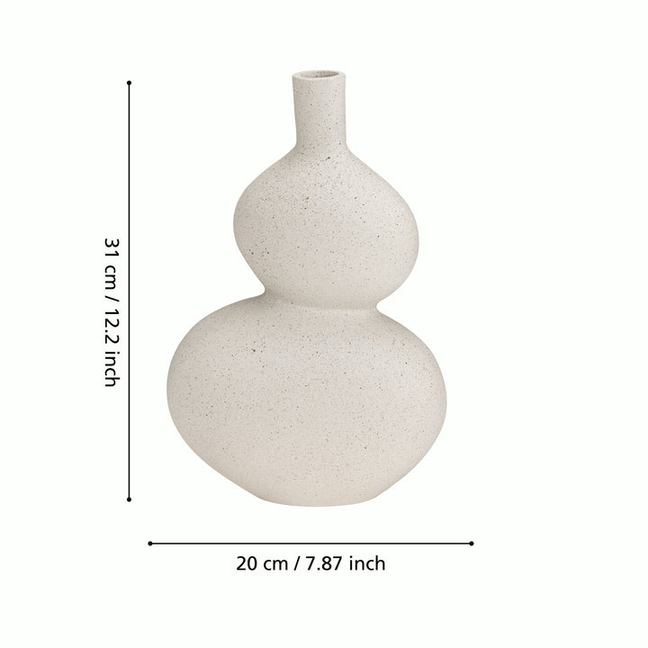 Metallvase Prush  L:20 H:31 cm