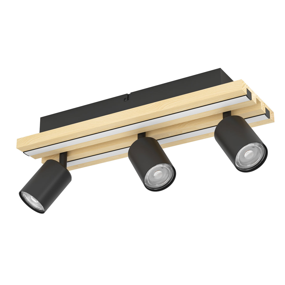 Spot Gesteira black, brown Alu black 23W L:40,5 H:12,5 cm in