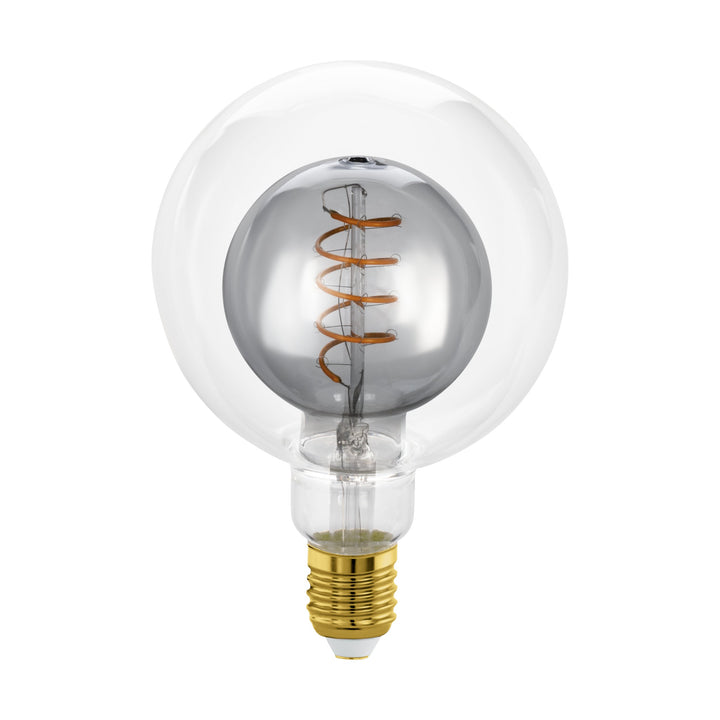 Light source Lm_led_e27 glass black-transparent, clear 1X2W L:17.8 Ø 12.5 cm in