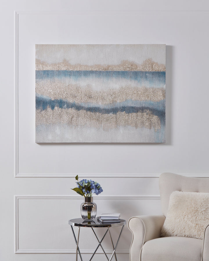 Bild Alaminos weiss, blau  L:120 H:90 cm in