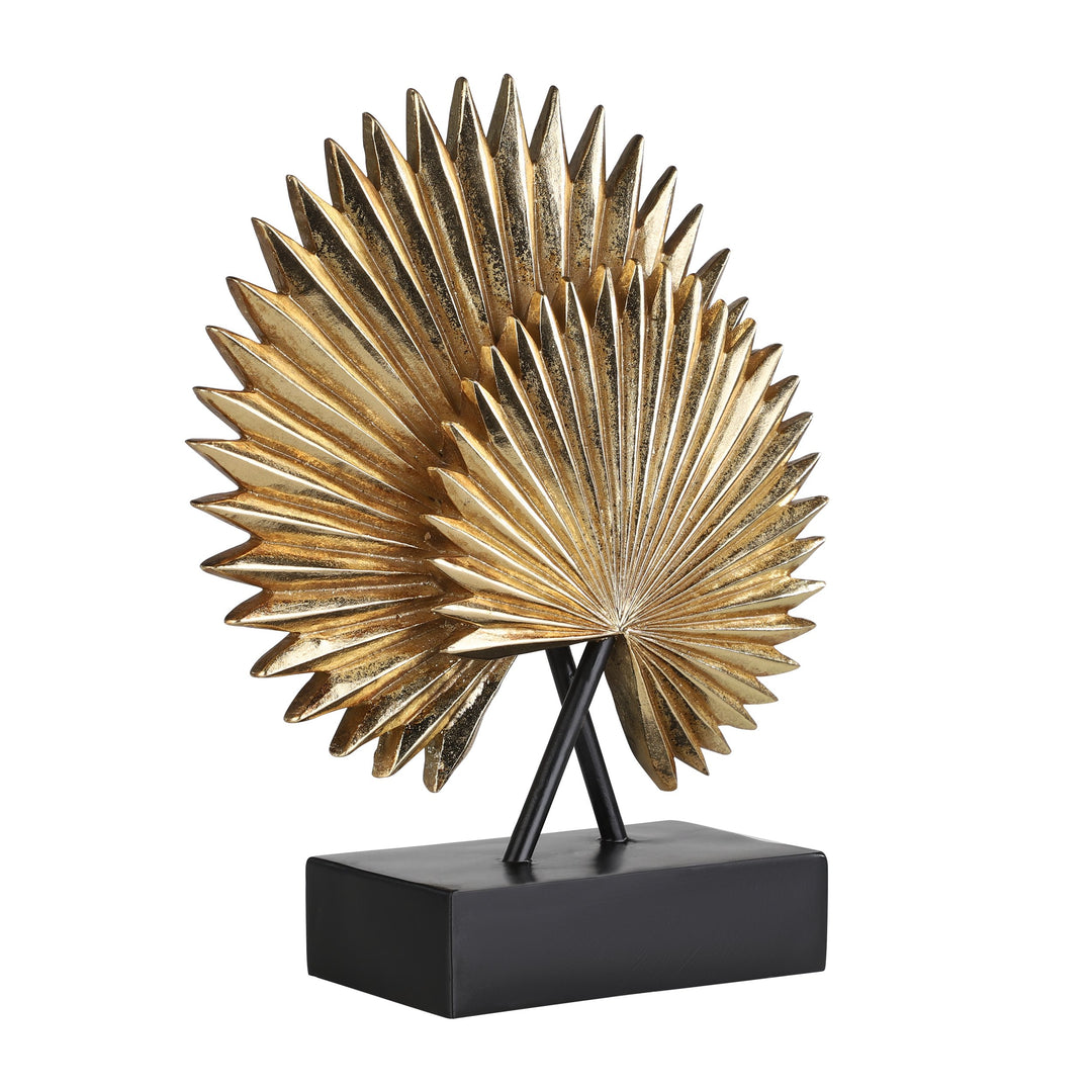 Deko-Objekt Urakawa schwarz, gold  L:24,5 H:28 cm in
