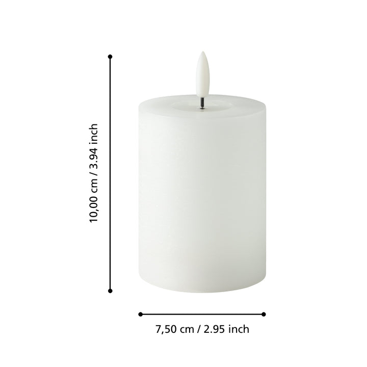 LED-Kerze Leskino 1XLED H:10 Ø 7,5 cm