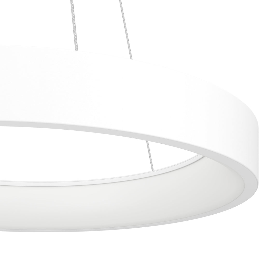 Hängeleuchte Campo Rosso weiss Kunststoff weiss 34W H:110 Ø 60 cm in