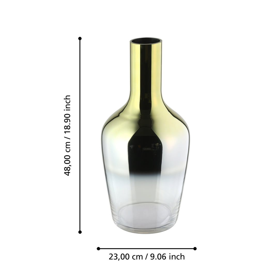 Glasvase Samuntai  H:48 Ø 23 cm