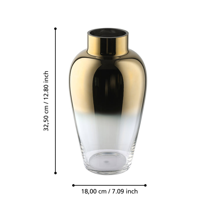 Glasvase Kenyasi  H:32,5 Ø 18 cm