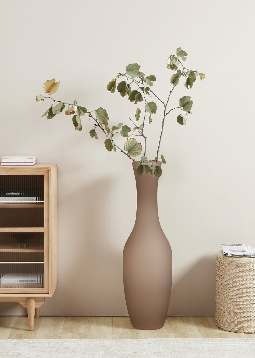 Glasvase Longkali  H:100 Ø 30 cm