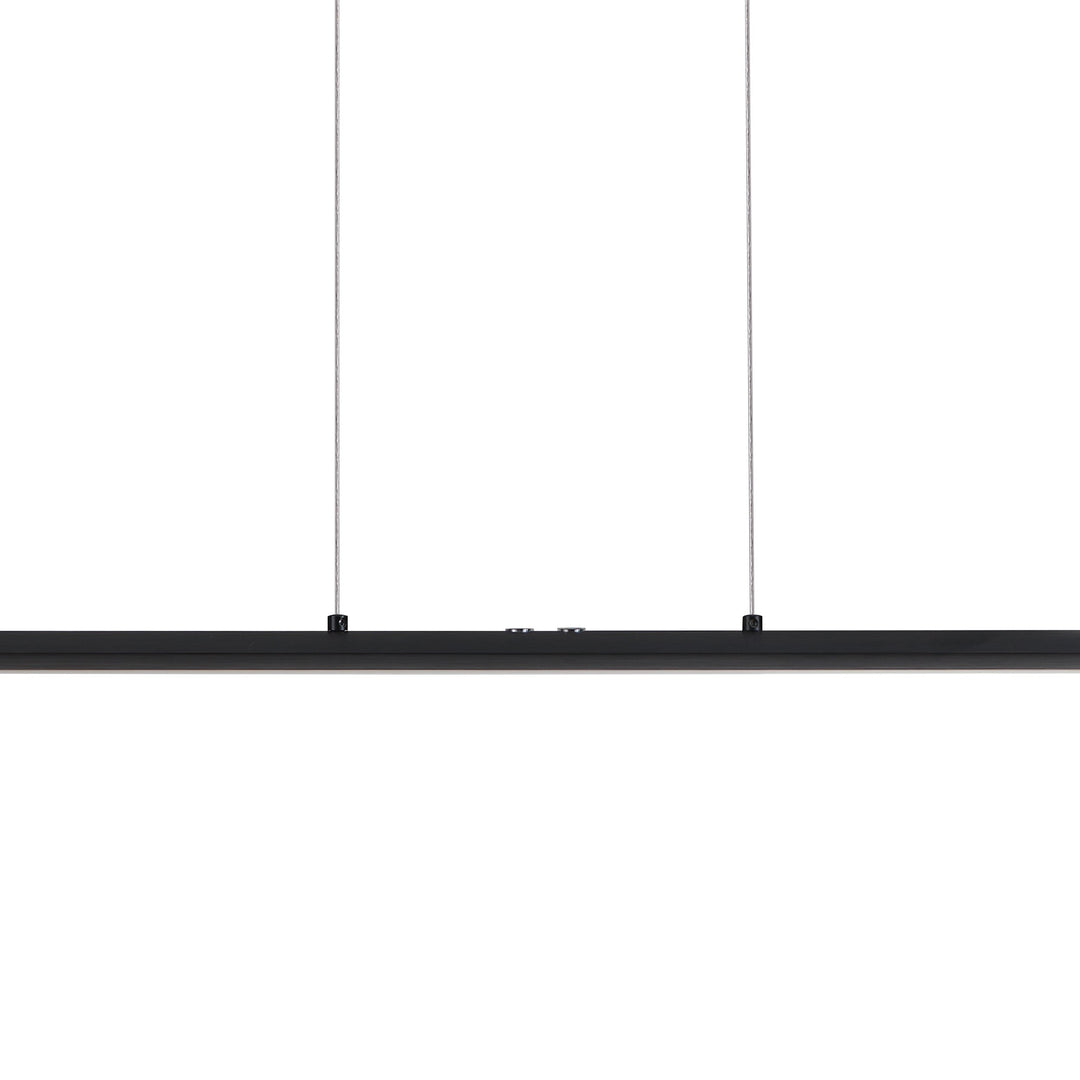 Hängeleuchte Pellaro Leuchtmittel austauschbar  mit Dimmer (Touchdimmer) schwarz-matt Kunststoff weiss 3X10W L:110 H:110 cm in