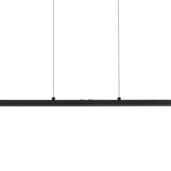 Hängeleuchte Pellaro Leuchtmittel austauschbar  mit Dimmer (Touchdimmer) schwarz-matt Kunststoff weiss 3X10W L:110 H:110 cm in