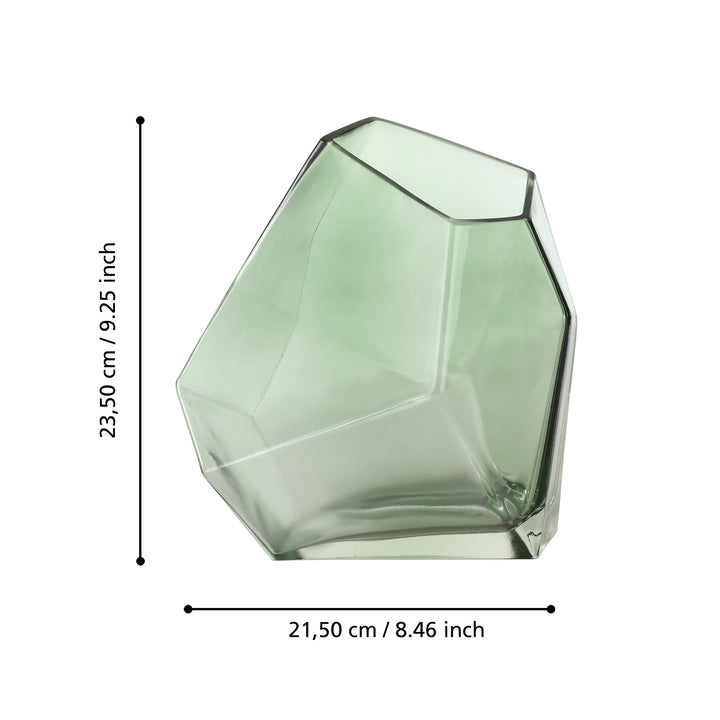 Glasvase Clonony  L:21,5 H:23,5 cm