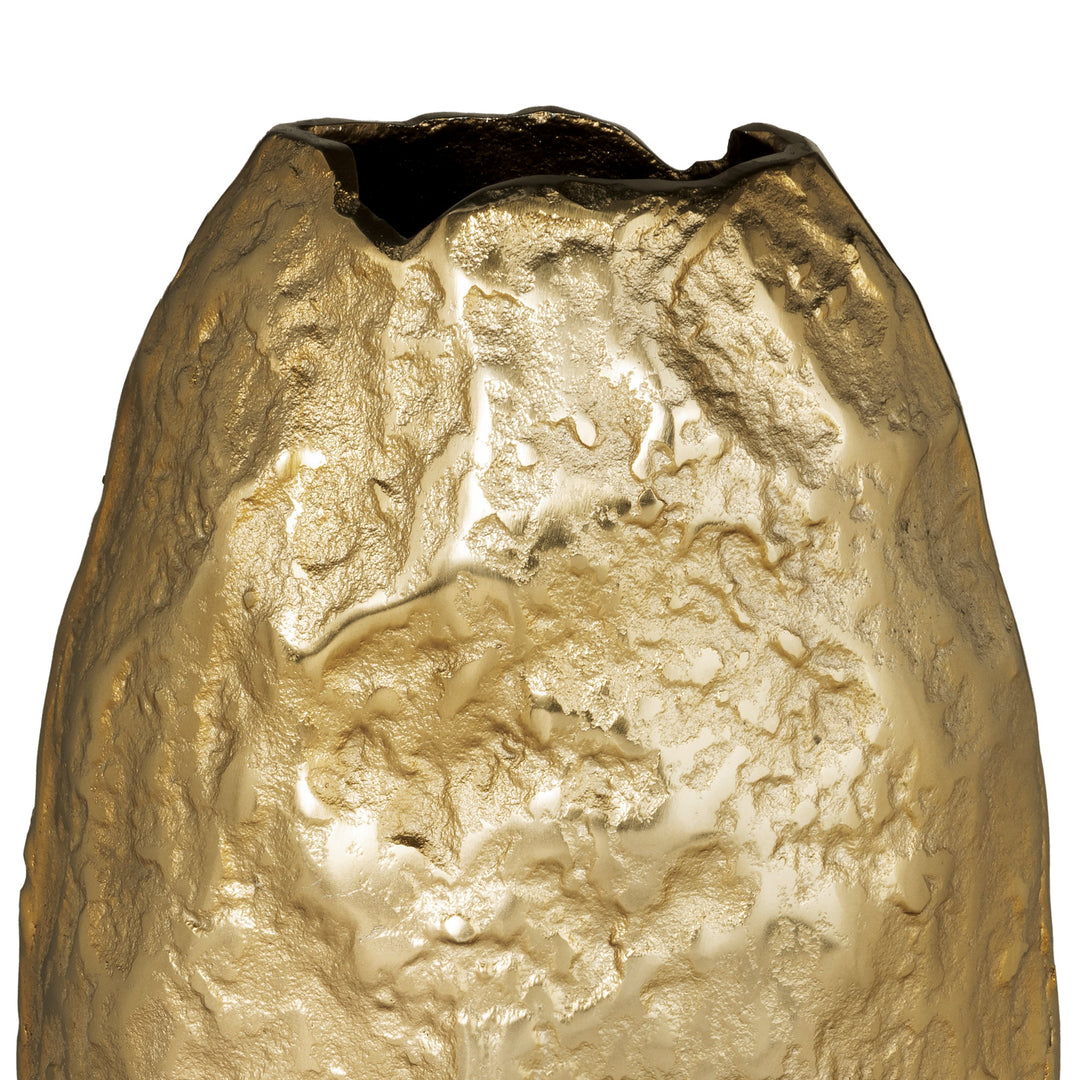 Metallvase Vohemar goldfarben  L:20 H:38 cm in