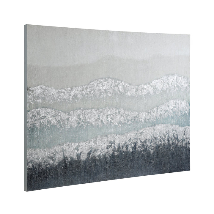 Bild Alaminos weiss, silber, blau  L:120 H:90 cm in