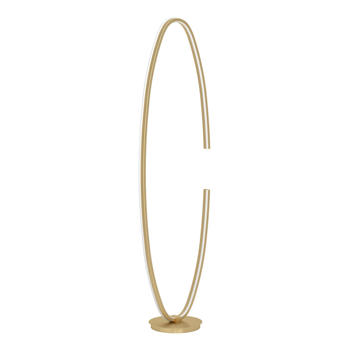Floor lamp Bogado with switch gold-colored plastic white 20W L:40 H:143 cm in