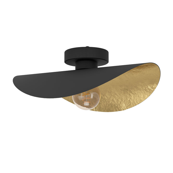 Deckenleuchte Saceda schwarz, gold 1X40W L:41 H:16 cm in