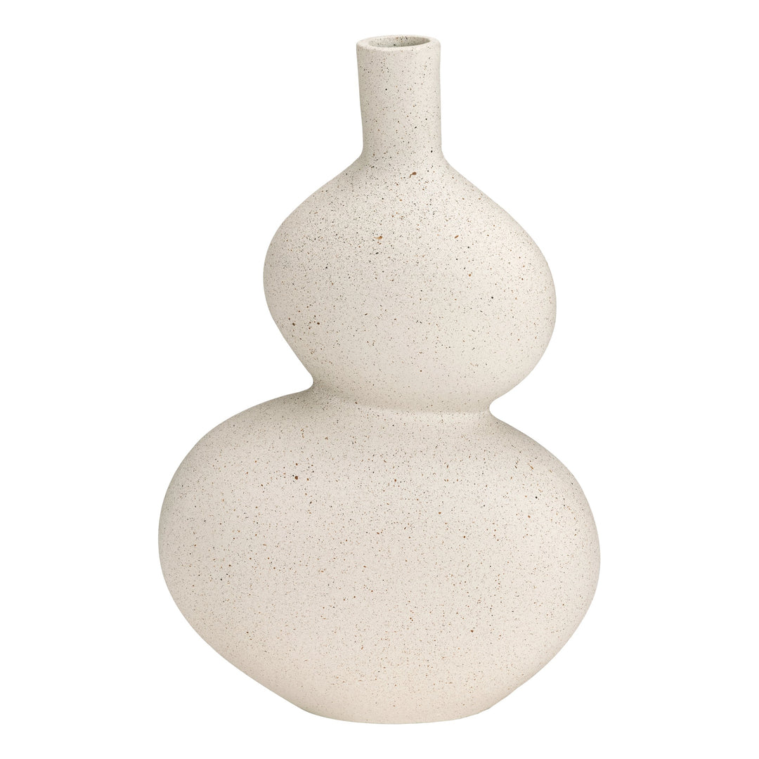 Metal vase Prush L:20 H:31 cm