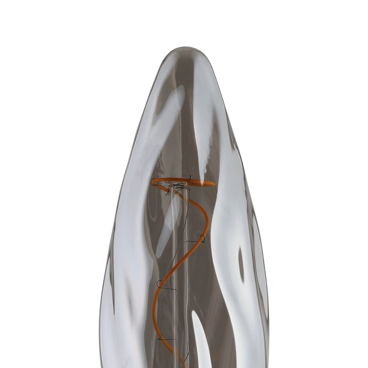 Leuchtmittel Lm_led_e27 Glas schwarz-transparent 1X4W L:25,5 Ø 7,8 cm in