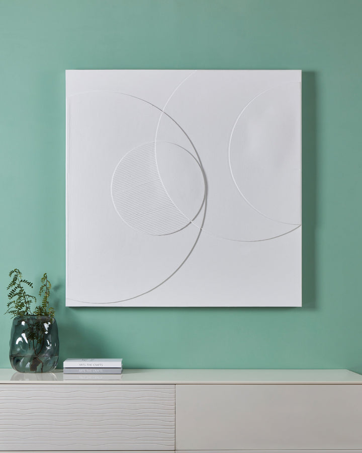 Bild Beserah weiss  L:100 H:100 cm in