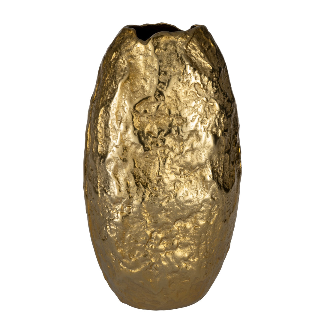 Metallvase Vohemar goldfarben  L:20 H:38 cm in