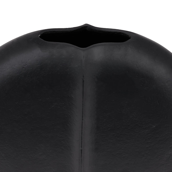 Metal vase Sominot black L:23 H:21.5 cm in