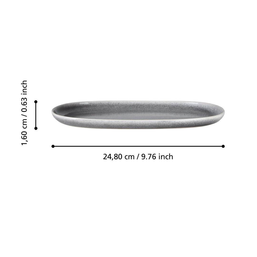 Servierplatte Mubira  L:24,8 H:1,6 cm
