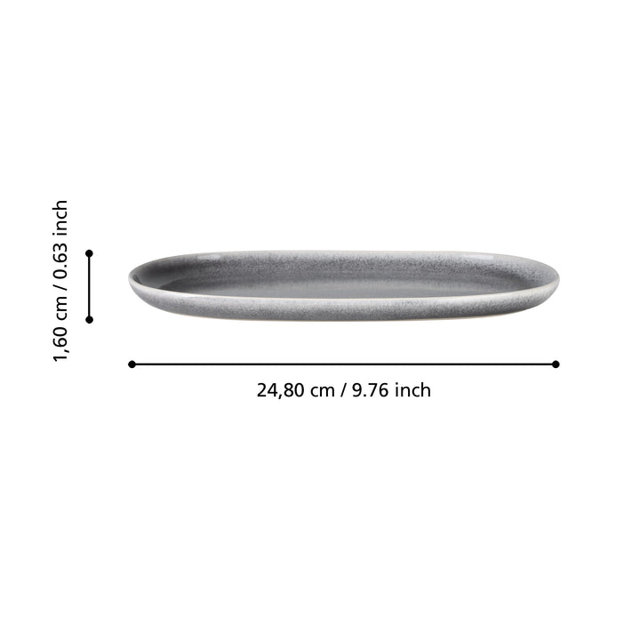 Servierplatte Mubira  L:24,8 H:1,6 cm