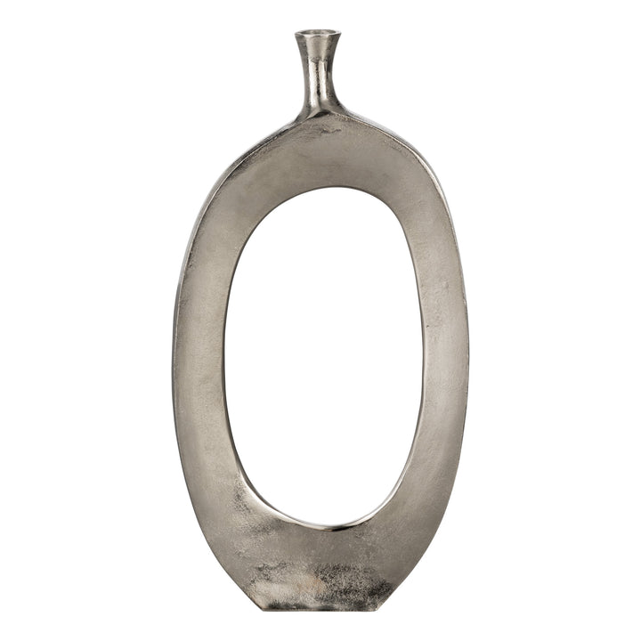 Metallvase Ankarefo nickel  L:38,5 H:78,5 cm in