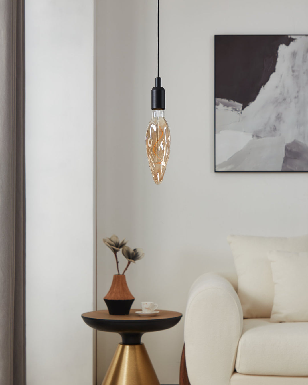 Light bulb Lm_led_e27 glass amber 1X4W L:25.5 Ø 7.8 cm in