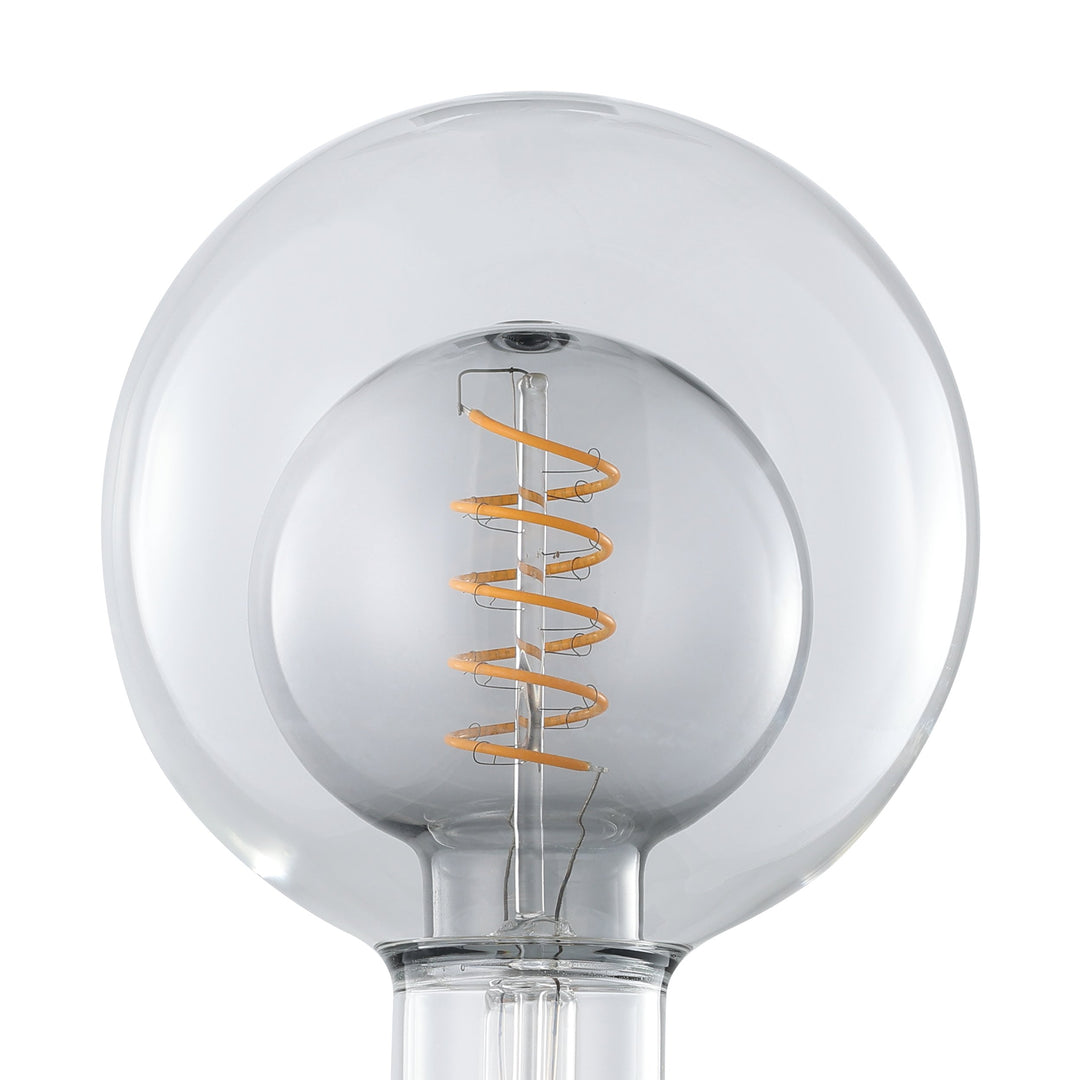 Light source Lm_led_e27 glass black-transparent, clear 1X2W L:17.8 Ø 12.5 cm in