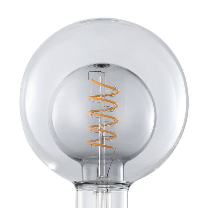 Light source Lm_led_e27 glass black-transparent, clear 1X2W L:17.8 Ø 12.5 cm in