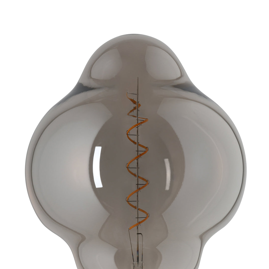 Light source Lm_led_e27 glass black-transparent 1X4W L:29 Ø 20 cm in