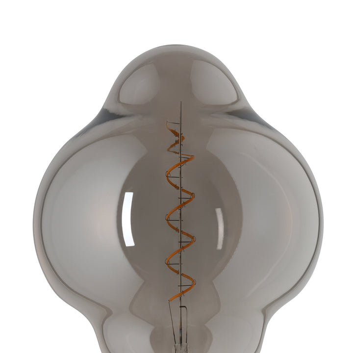 Light source Lm_led_e27 glass black-transparent 1X4W L:29 Ø 20 cm in